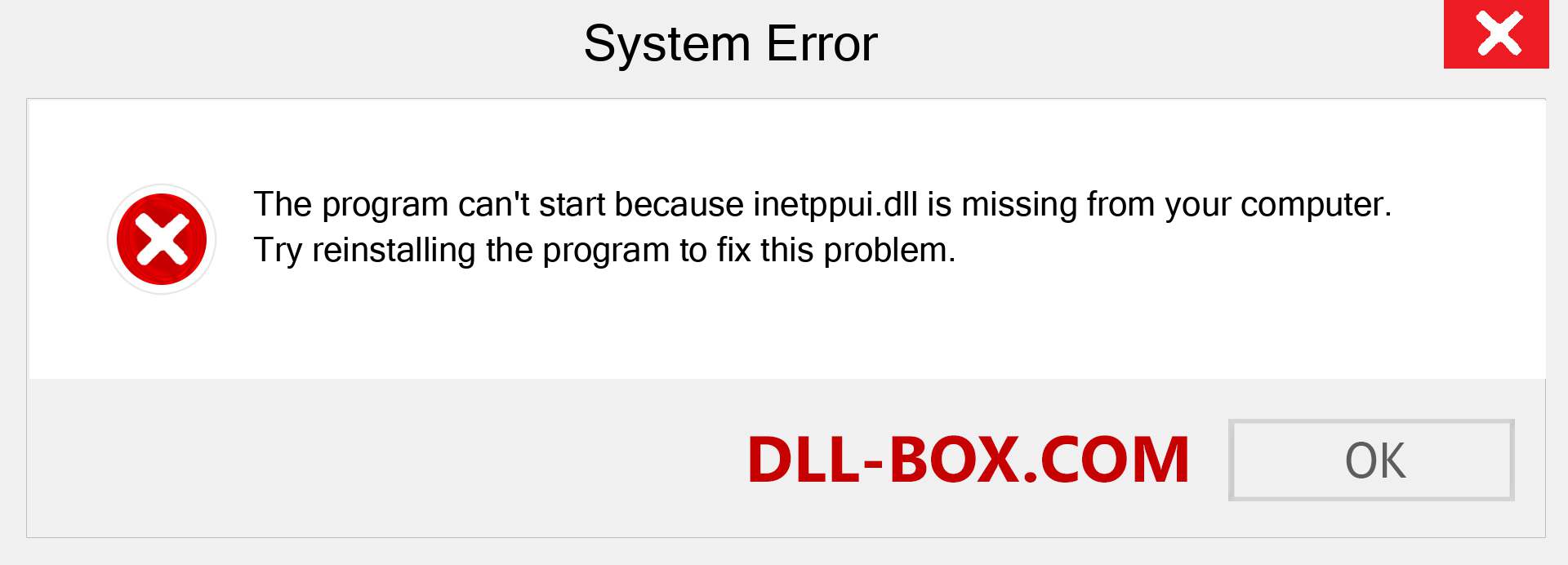 inetppui.dll file is missing?. Download for Windows 7, 8, 10 - Fix  inetppui dll Missing Error on Windows, photos, images