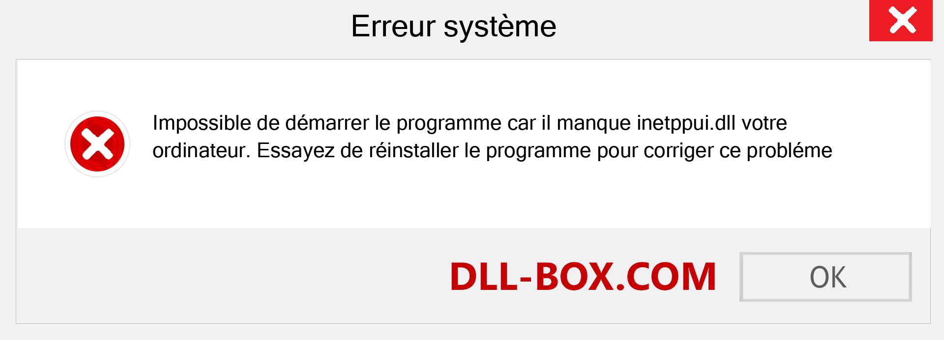 Le fichier inetppui.dll est manquant ?. Télécharger pour Windows 7, 8, 10 - Correction de l'erreur manquante inetppui dll sur Windows, photos, images